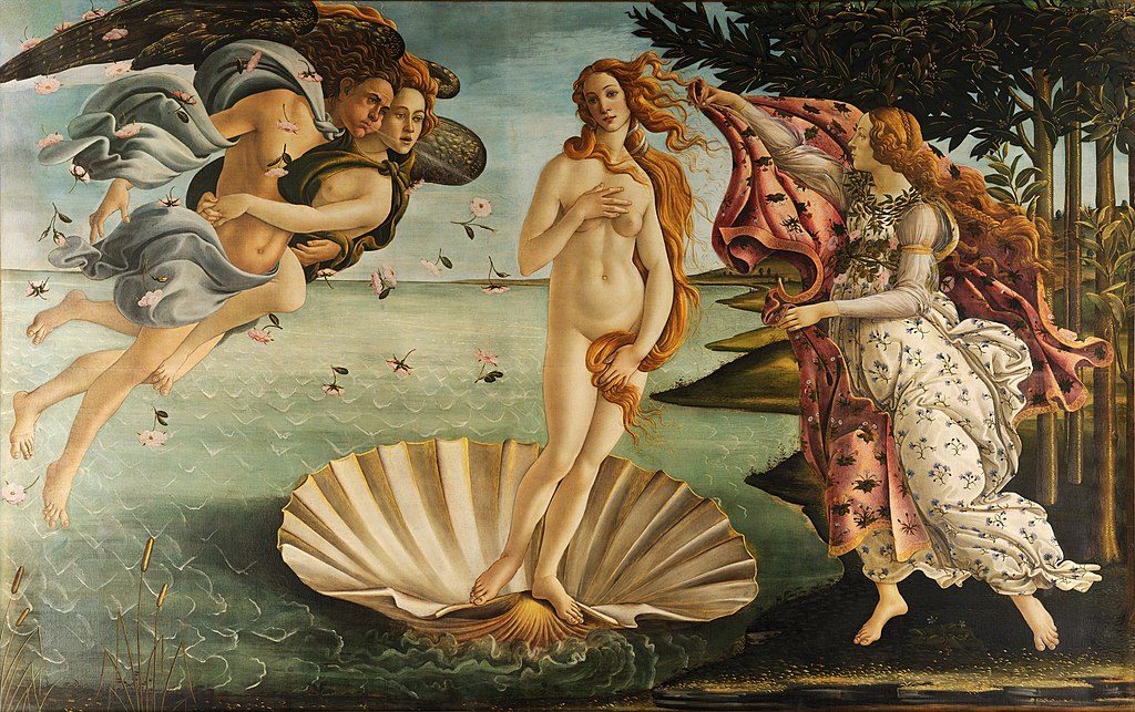 Bild der "Geburt der Venus" von Botticelli - wikipedia